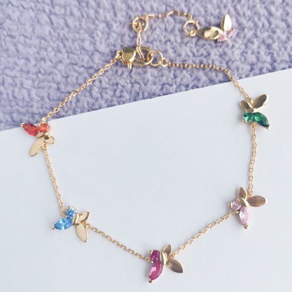 Kate Spade social butterfly bracelet multi color - Picture 1 of 4